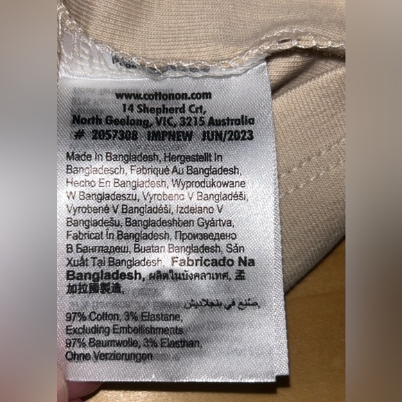 NEW Cotton On Sammie Scoop Neck Short Sleeve Crop Top Women’s size Medium NWT - Picture 10 of 12